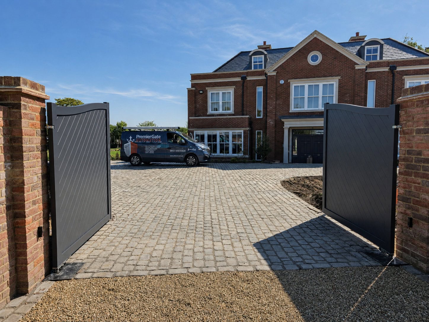 Residential driveway gates