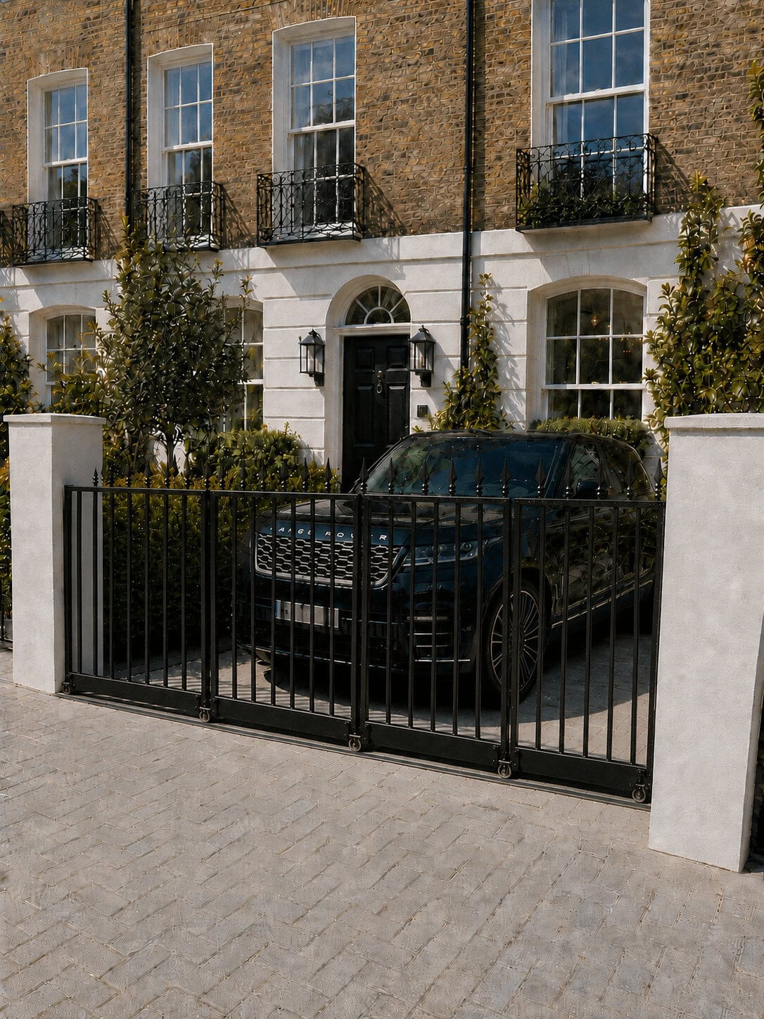 Round the corner gate