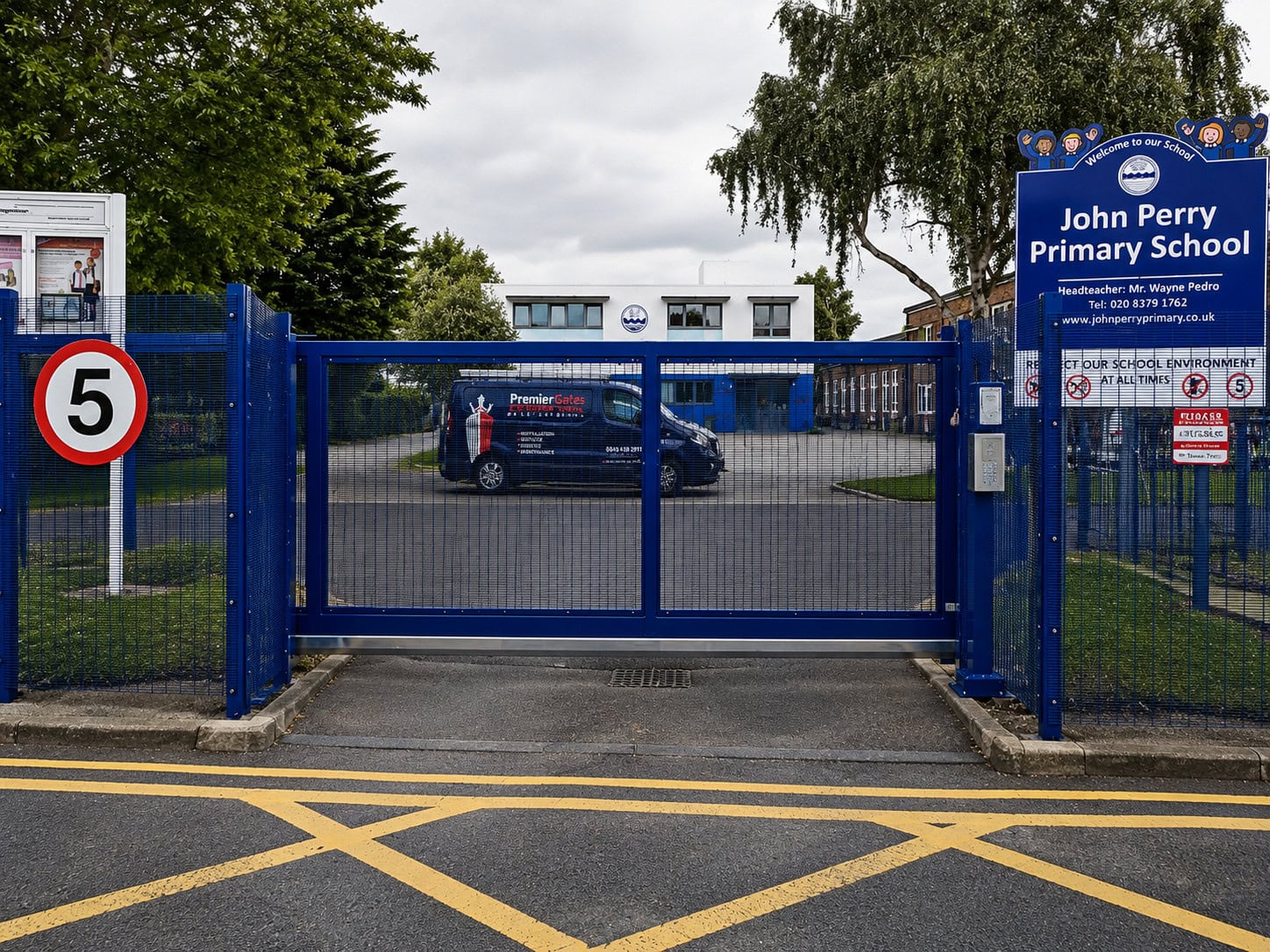 Electric Gate at School