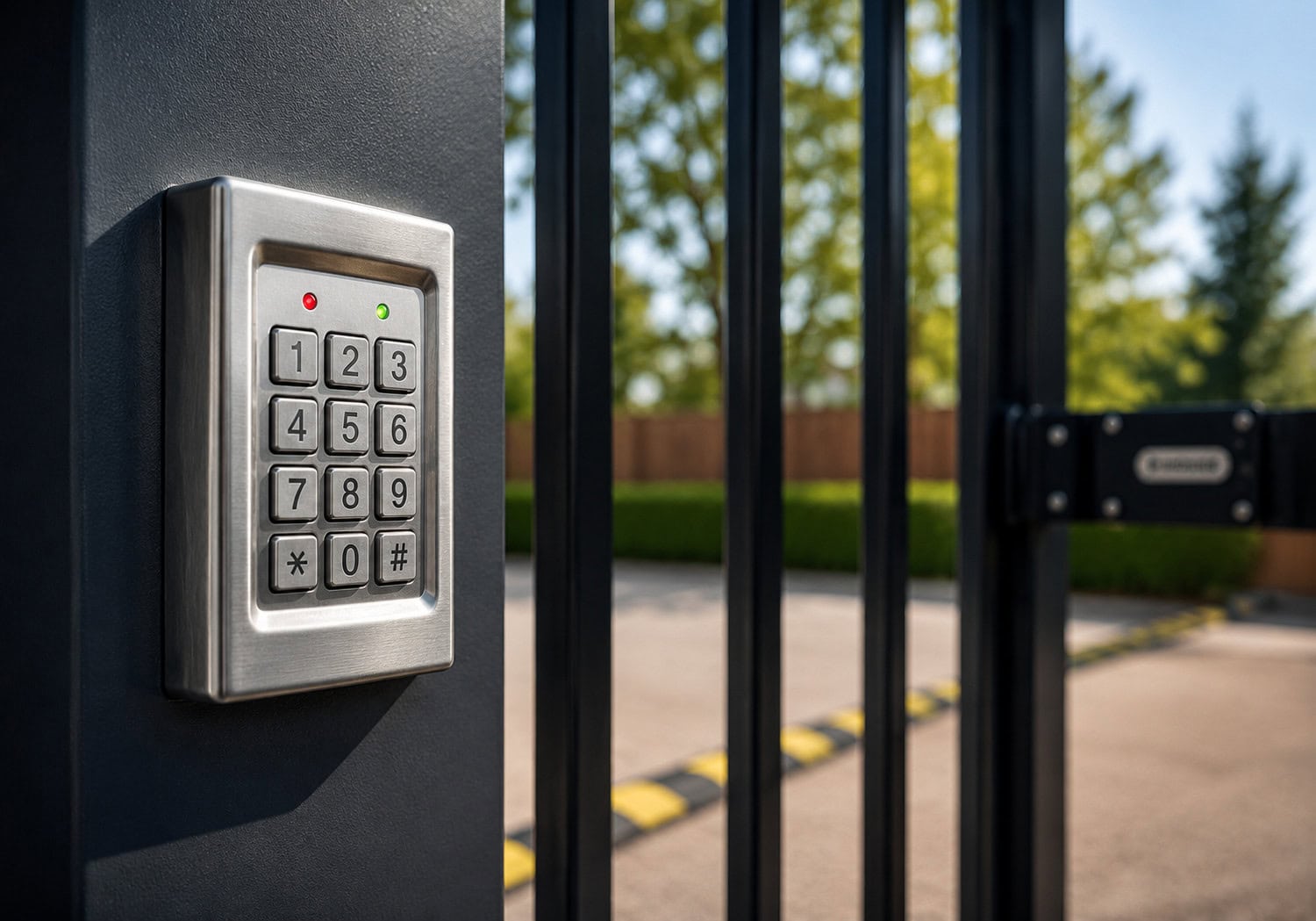 Keypad gate entry
