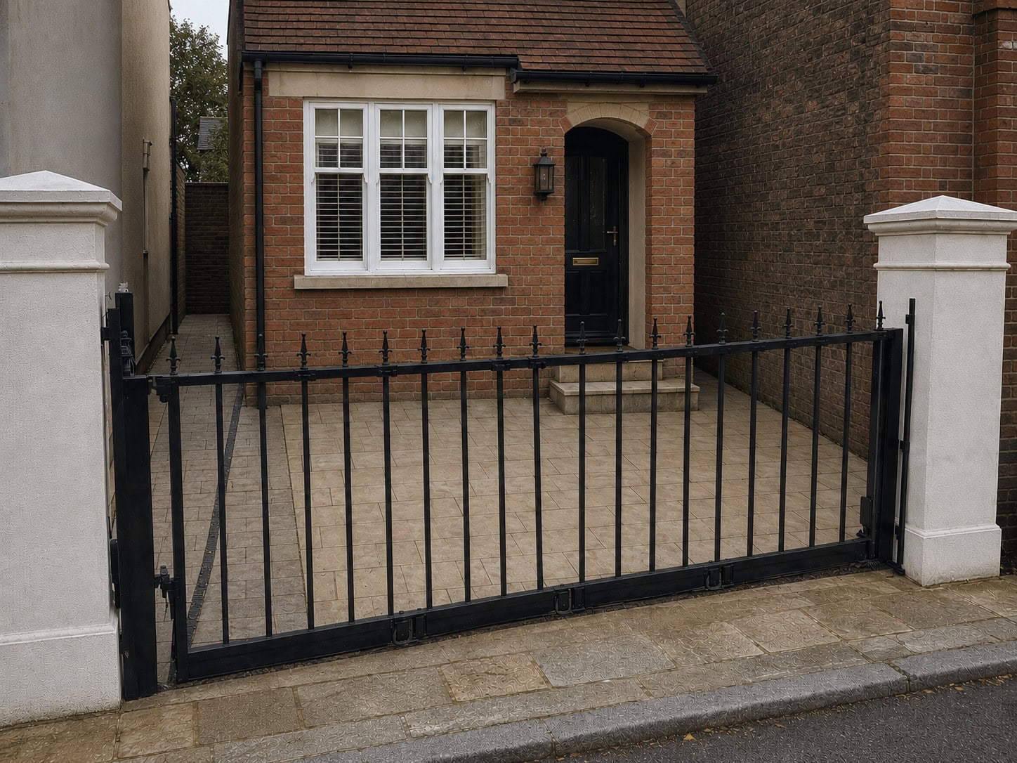 Round the corner gate